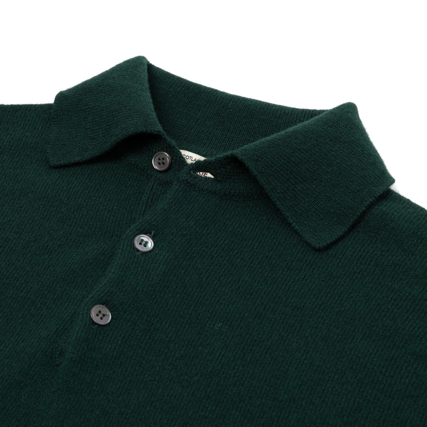 MJ Exclusive: Polo Sweater "Rob Howard" made from pure Geelong Lambswool - 2 Ply